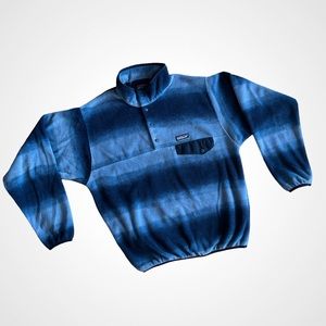 Patagonia Synchilla Snap T Fleece Pullover Ombré Blue M